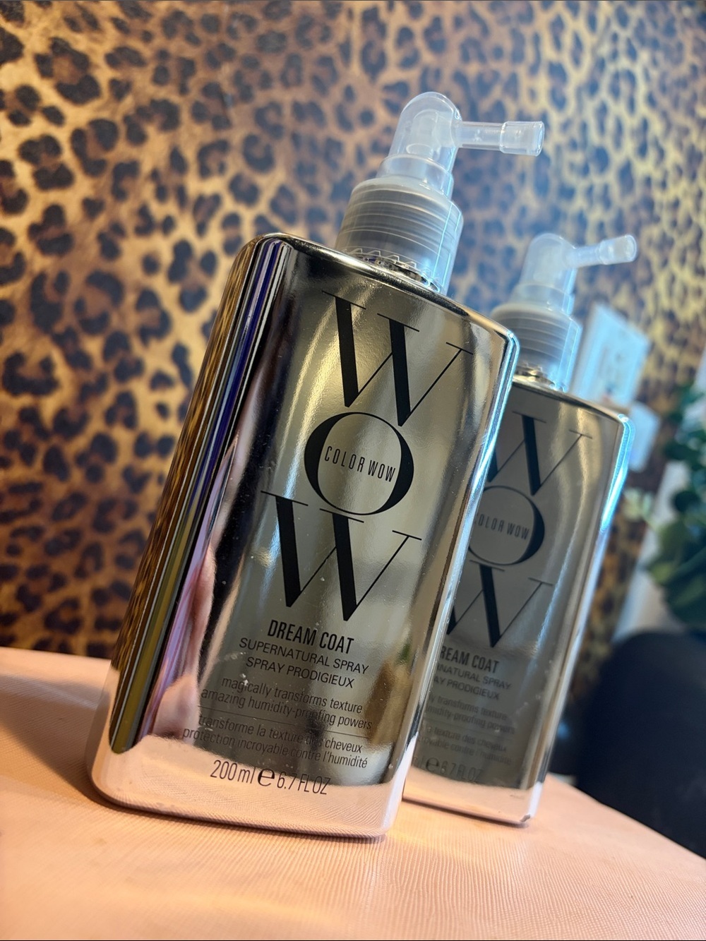 2 Bottles of Color Wow Dream Coat Supernatural Spray - Silver Bottle 6.7 fl oz